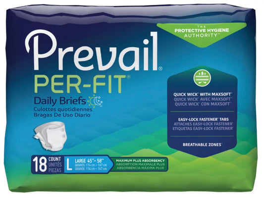 Prevail Per-Fit Adult Incontinence Briefs Heavy Absorbency