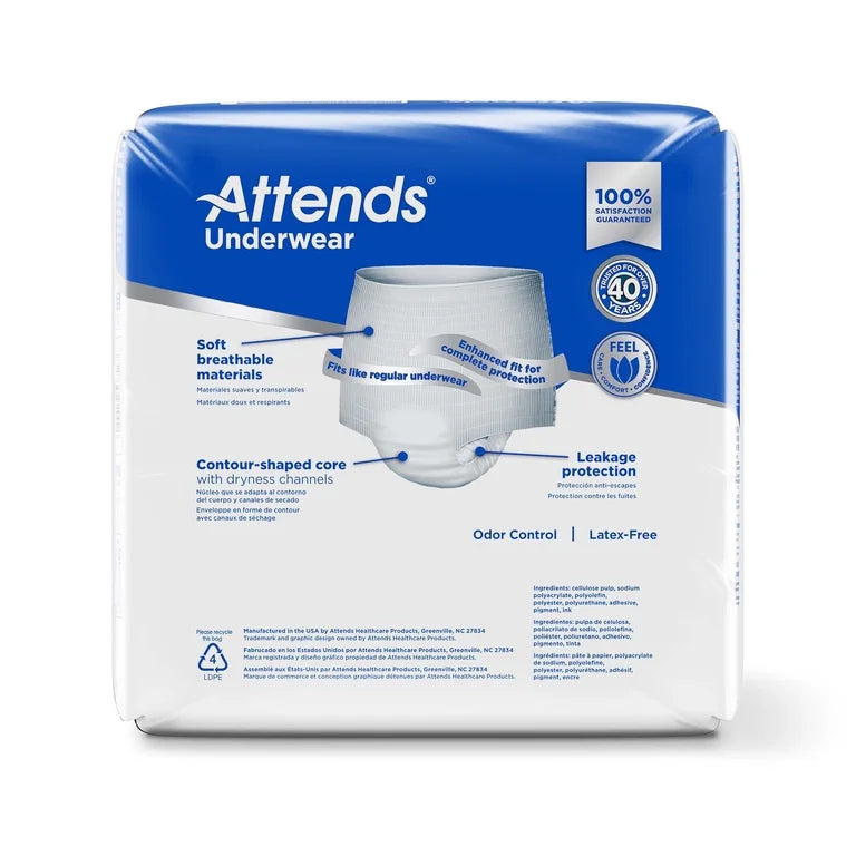 Attends Care Disposable Underwear Tear Away