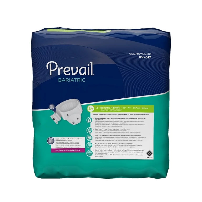 Prevail Bariatric Incontinence Brief