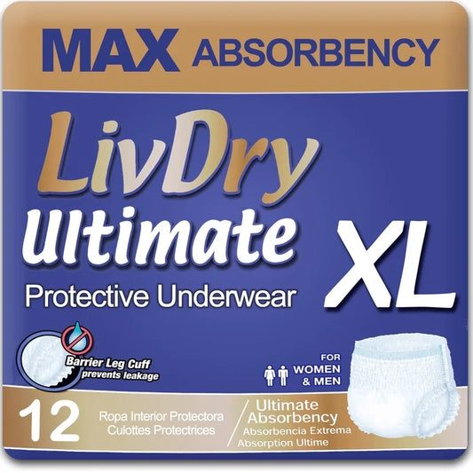 LivDry Ultimate Adult Diapers Incontinence