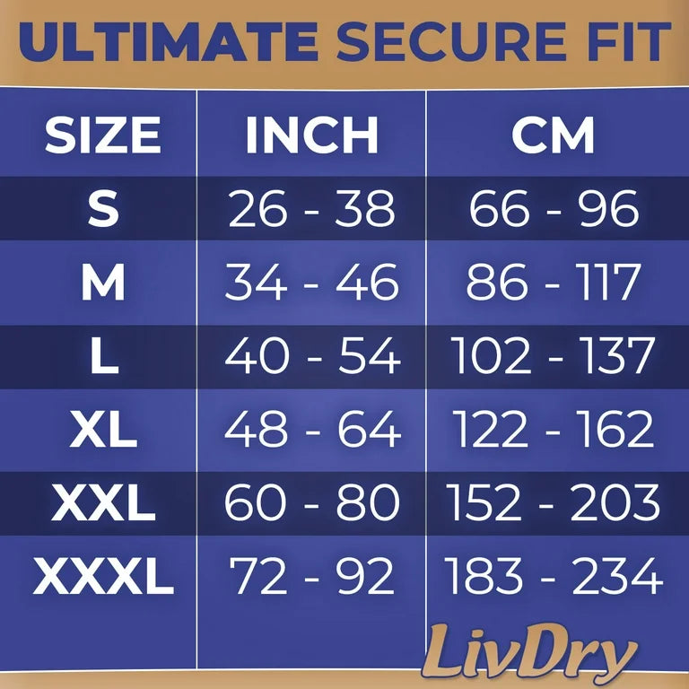 LivDry Ultimate Adult Diapers Incontinence