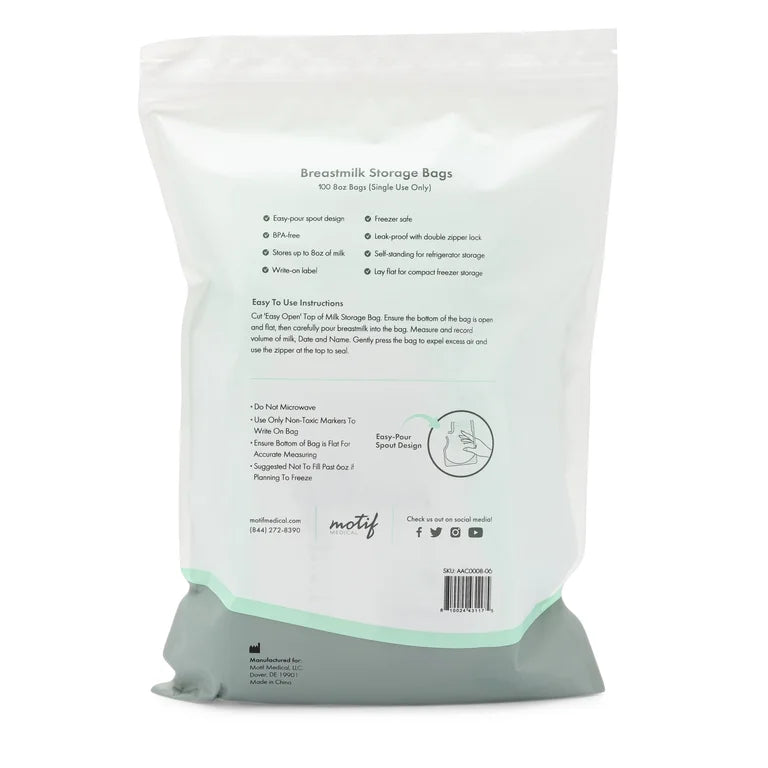 Motif Medical Breastmilk Storage Bags