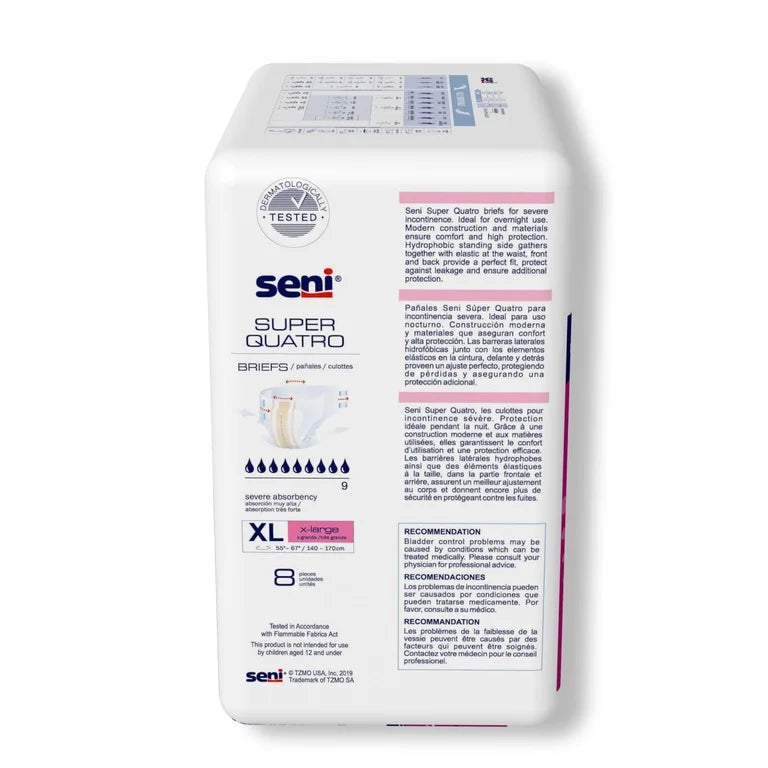 Seni Super Quatro Adult Incontinence Brief