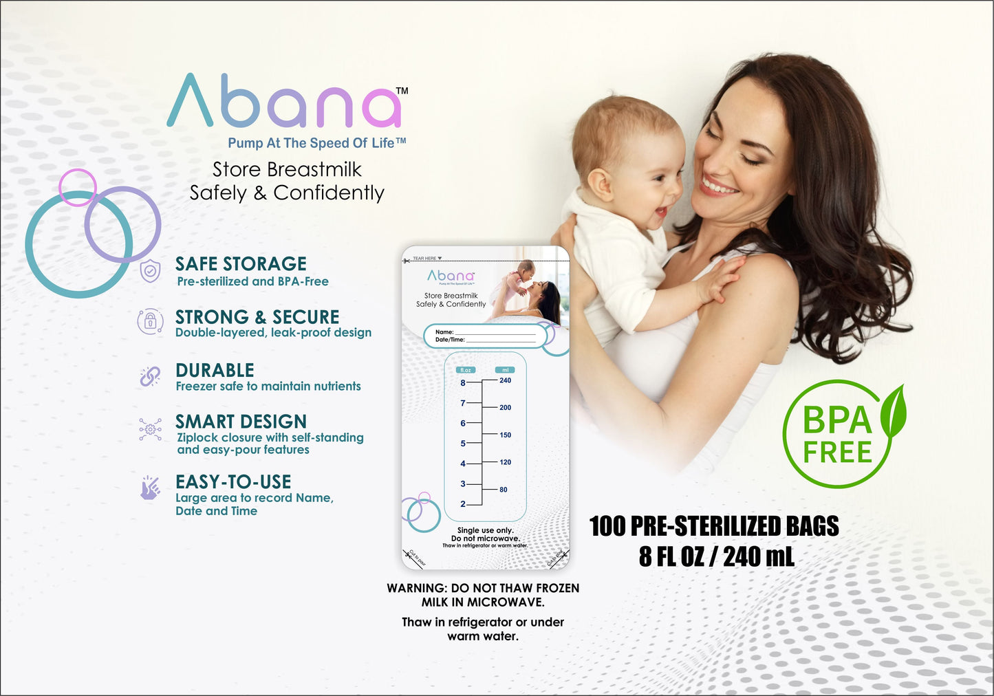 Abana Breastmilk Storage Bags