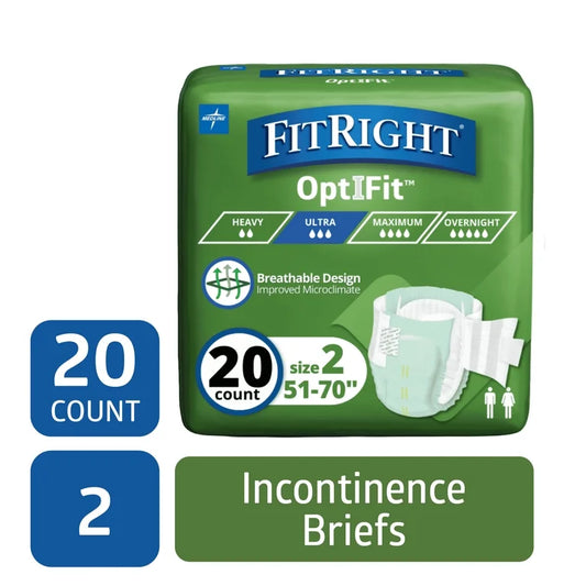 FitRight Incontinence Diapers with Tabs