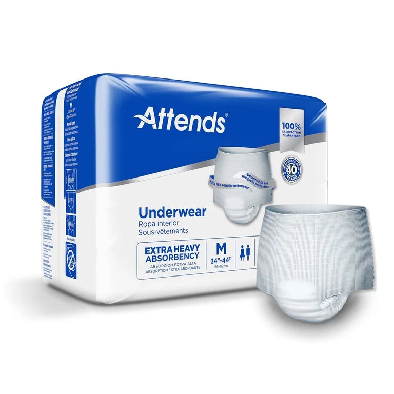 Attends Underwear, Extra Heavy Absorbency, Medium, 20 Count
