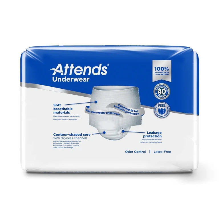 Attends Underwear, Extra Heavy Absorbency, Medium, 20 Count