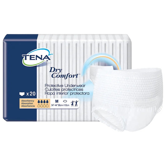 TENA Dry Comfort Adult Incontinence Underwear Medium, 20 Count