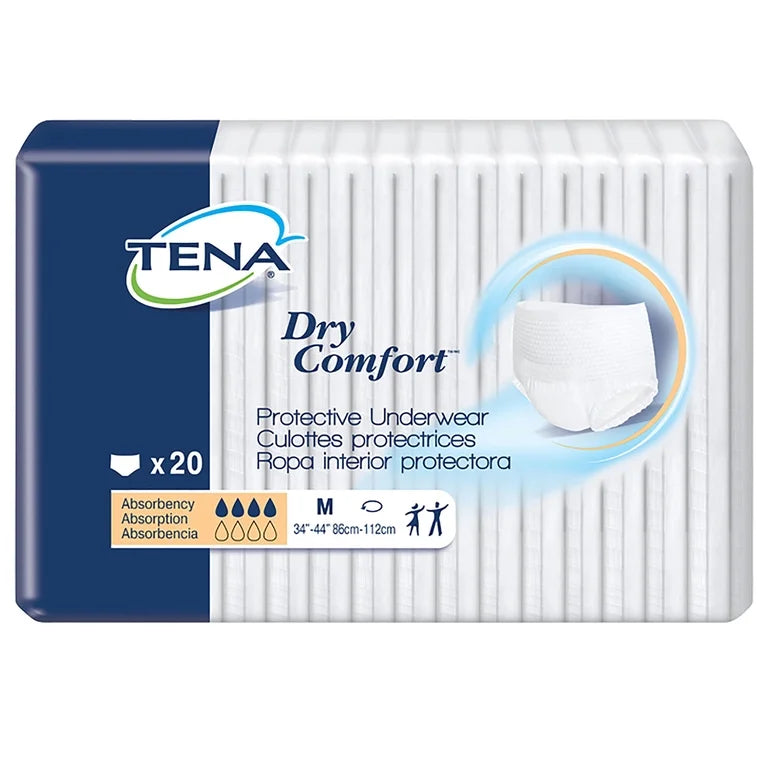 TENA Dry Comfort Adult Incontinence Underwear Medium, 20 Count